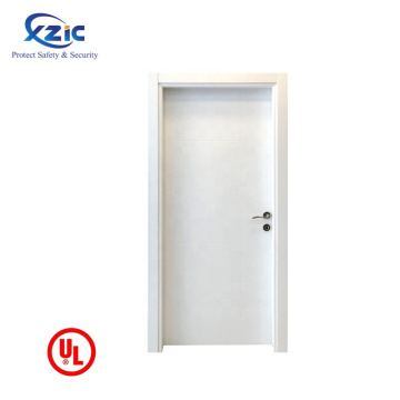 White color interior wood fire door